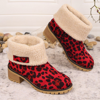 Almira vinterankelstøvle med hæl og 2-i-1 design